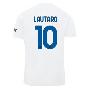 Maillot de foot Inter Milan Lautaro Martinez #10 Extérieur 2023-24 Manches Courte